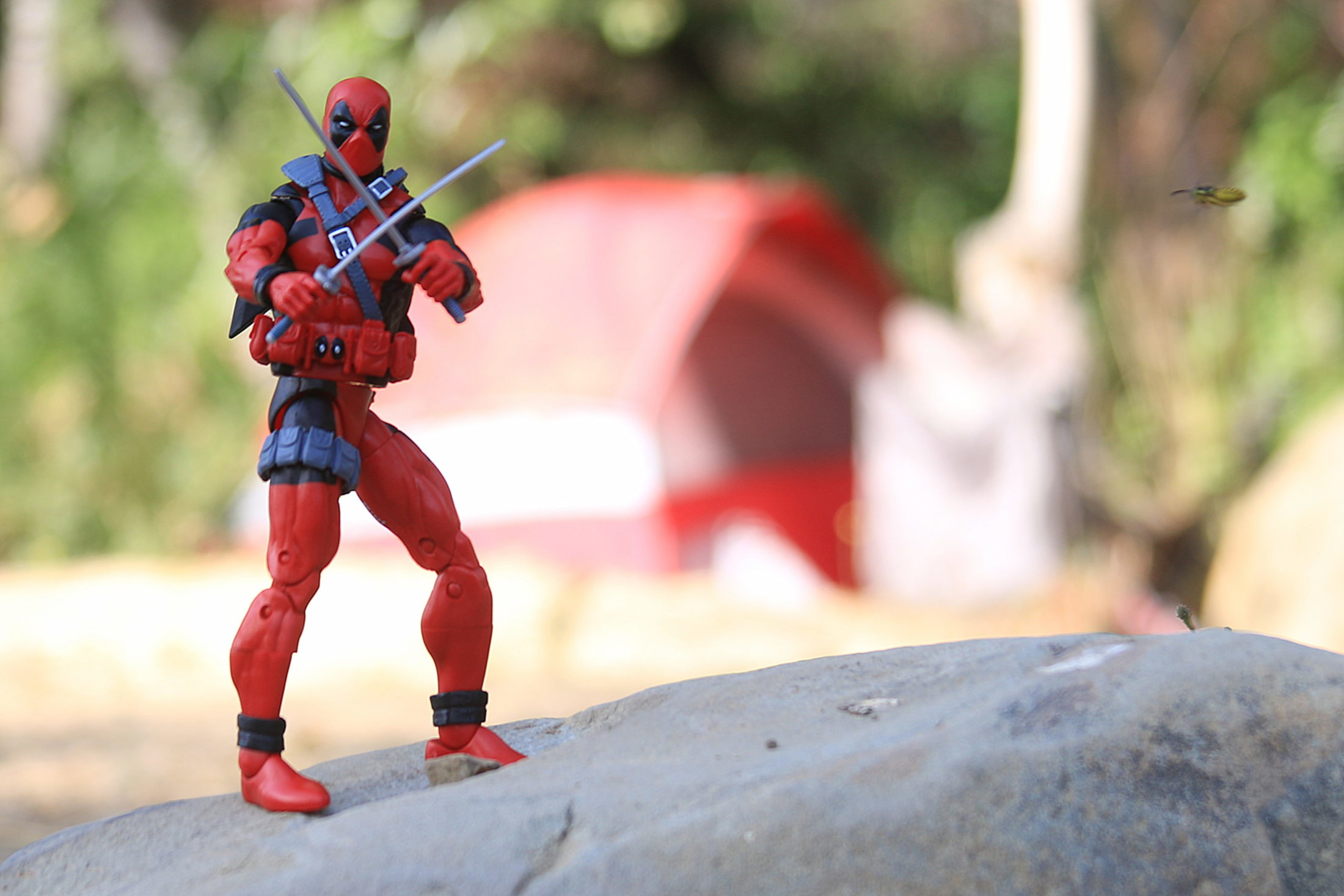 Deadpool goes camping