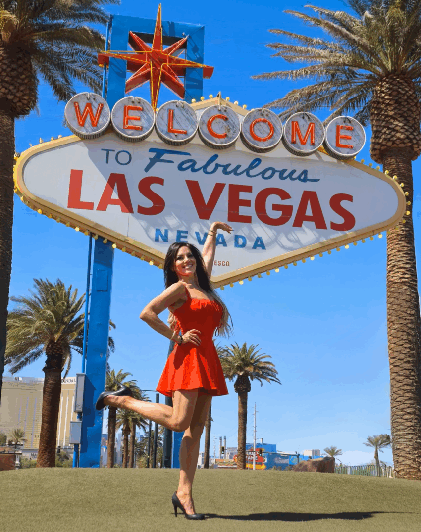 Meghan Martinez. Las Vegas sign