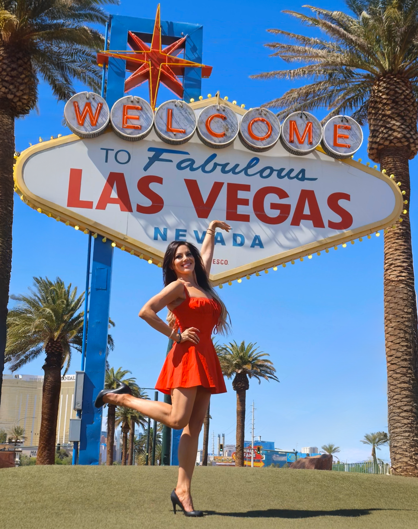 Meghan Martinez. Las Vegas sign